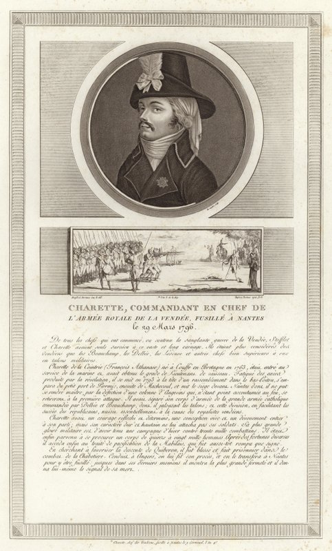 Ritratto di François de Charette da Jean Duplessi Bertaux