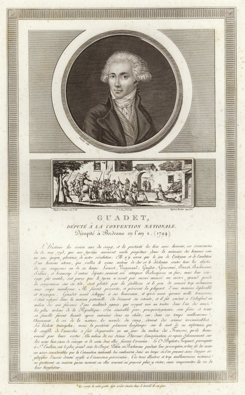 Ritratto di Marguerite-Elie Guadet da Jean Duplessi Bertaux