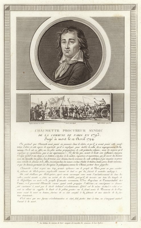Ritratto di Pierre Gaspard Chaumette da Jean Duplessi Bertaux