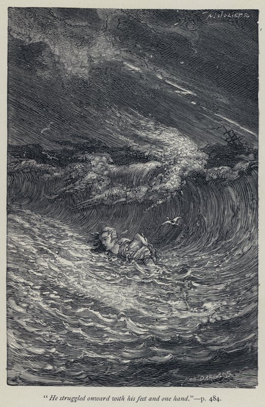 "Lottava avanti con i piedi e una mano" (incisione) da Jean Edouard Dargent