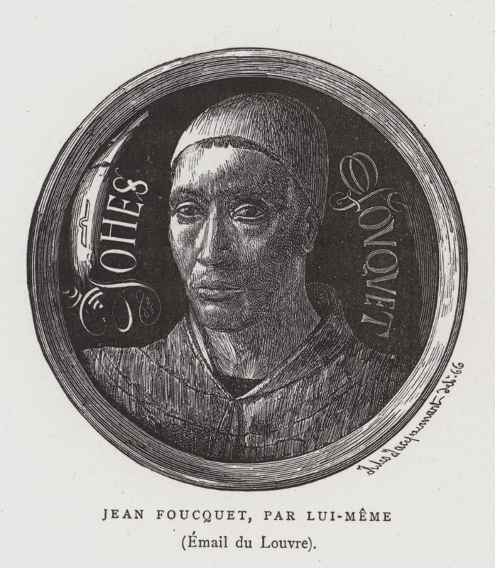 Autoritratto del pittore francese del XV secolo Jean Foucquet da Jean Fouquet