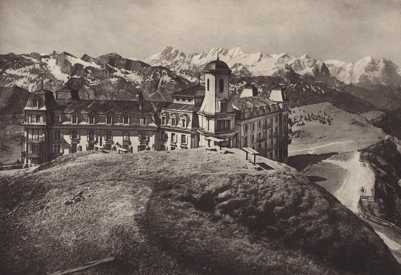Hotel Rigi Kulm, vista sulle Alpi Bernesi da Jean Gaberell