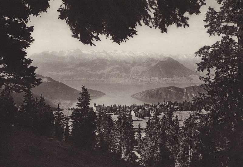 Rigi Kaltbad, Vista sul Lago dei Quattro Cantoni da Jean Gaberell