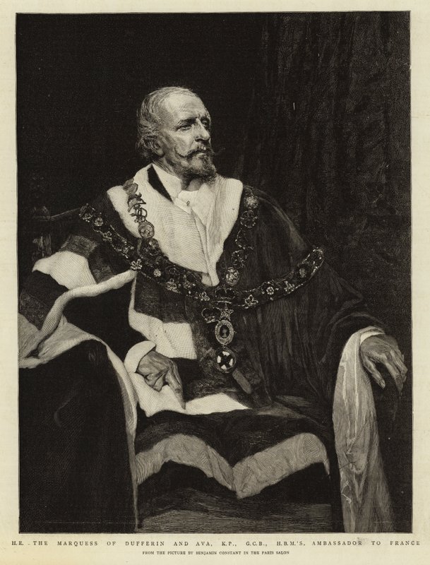 S.E. il Marchese di Dufferin e Ava, KP, GCB, Ambasciatore di S.M.B. in Francia da Jean Joseph Benjamin Constant