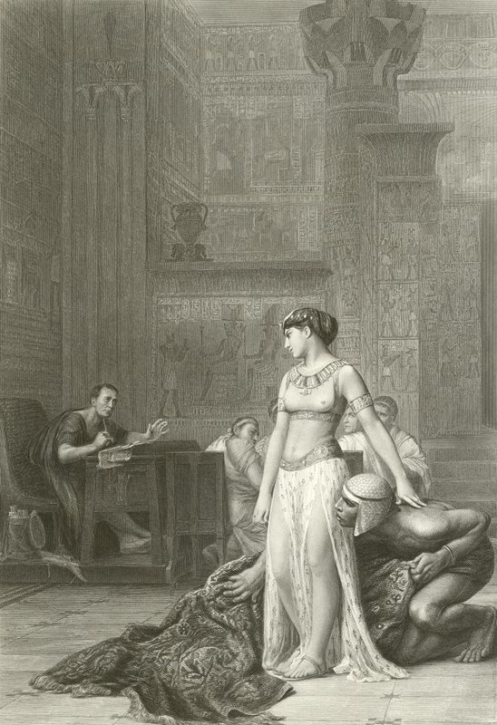 Cleopatra e Cesare da Jean Leon (after) Gerome