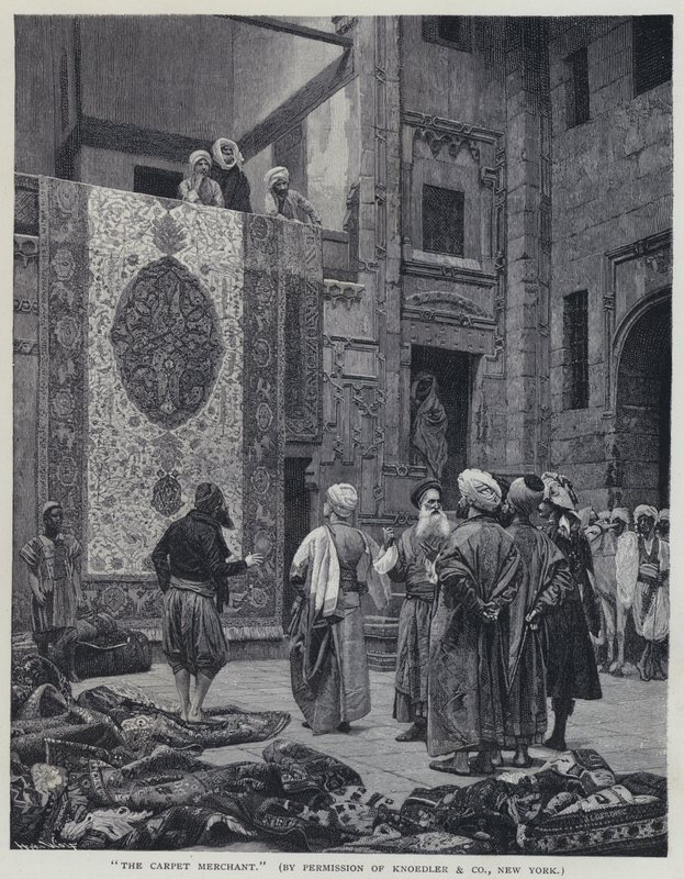 Il mercante di tappeti da Jean Leon (after) Gerome