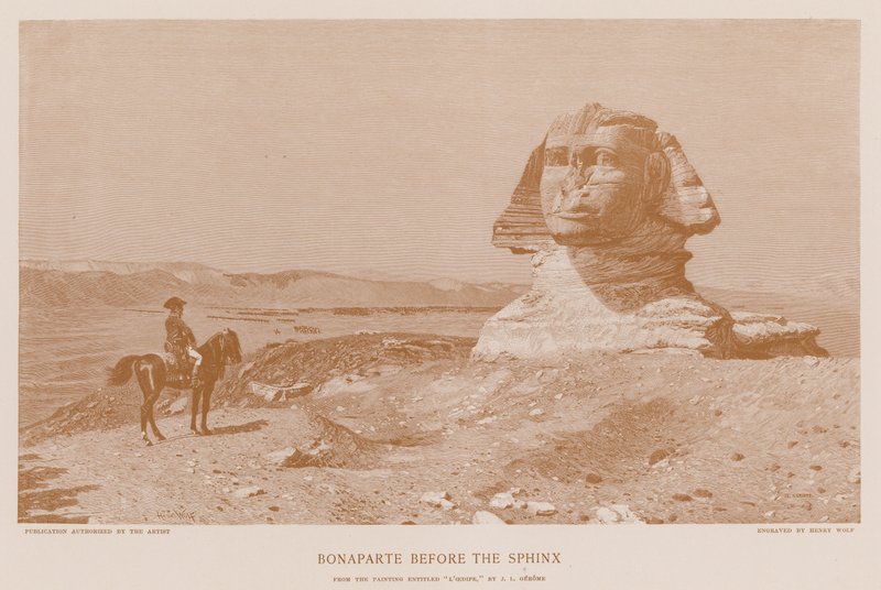 Bonaparte davanti alla sfinge da Jean Leon Gerome