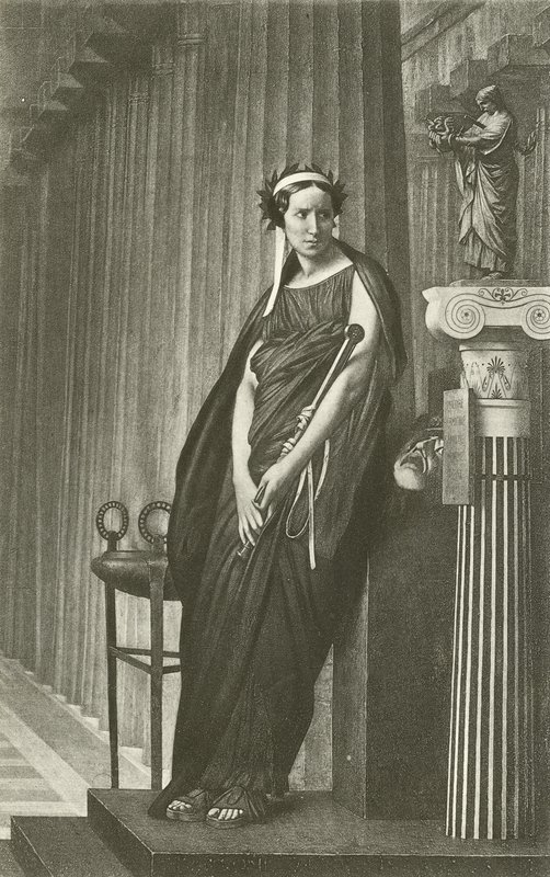 Rachele come la Musa della Tragedia Greca da Jean Leon Gerome