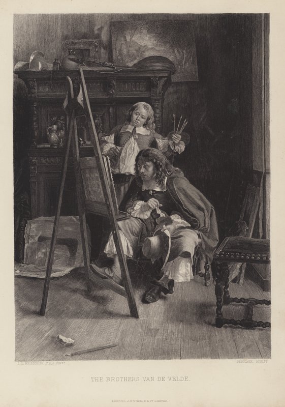 I fratelli Van de Velde da Jean Louis Ernest (after) Meissonier