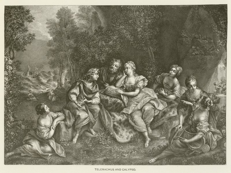 Telemaco e Calipso da Jean Raoux