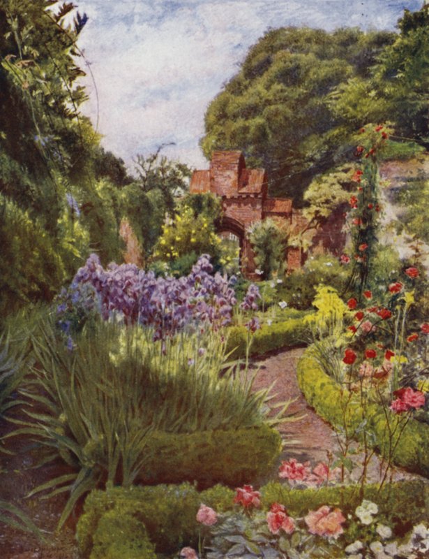 Fulham, Porta tra il Giardino Murato e i Terreni (litografia a colori) da Jessie MacGregor