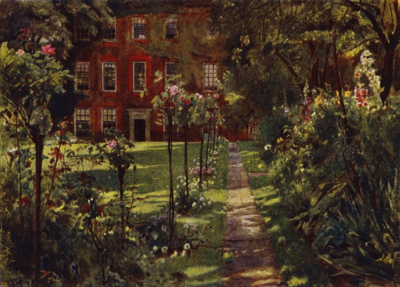 Casa Walpole, Veduta della Casa e del Giardino da Jessie MacGregor