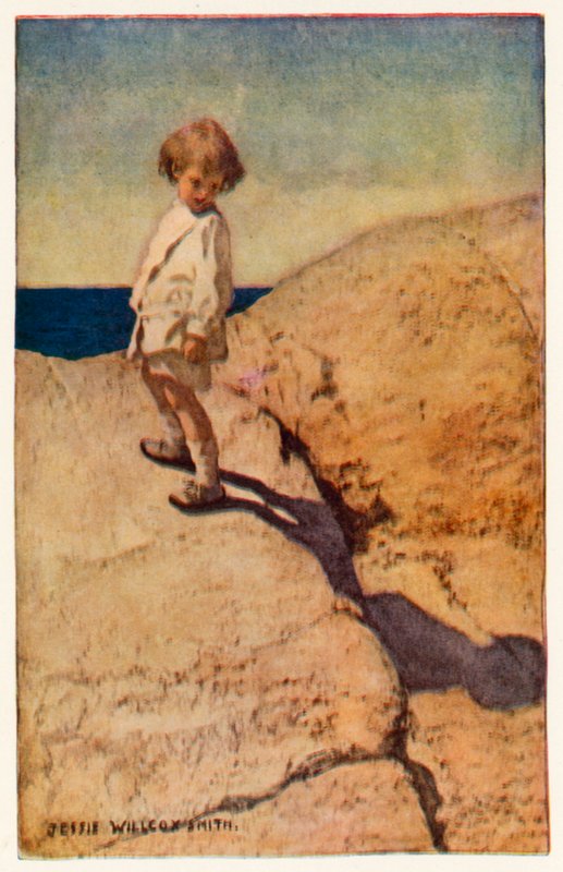 La mia ombra (litografia a colori) da Jessie Willcox Smith