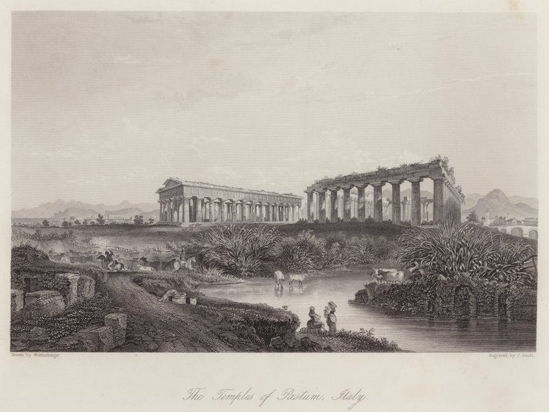I templi di Paestum, Italia da Johan Wolfensberger