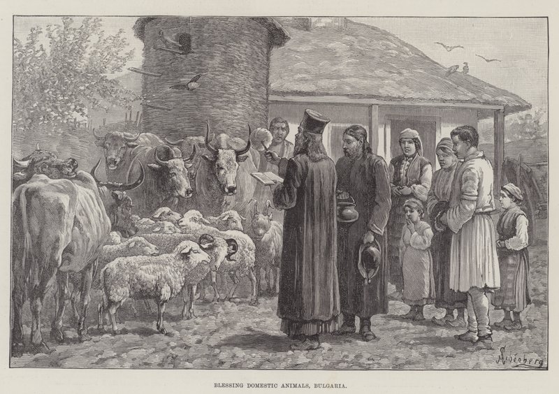 Benedizione degli animali domestici, Bulgaria da Johann Nepomuk Schonberg