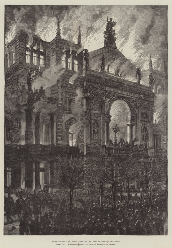 Incendio del Ring Theatre a Vienna da Johann Nepomuk Schonberg