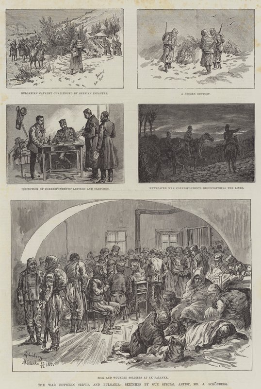 La Guerra tra Serbia e Bulgaria da Johann Nepomuk Schonberg