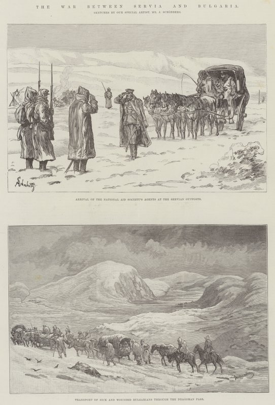 La guerra tra Serbia e Bulgaria da Johann Nepomuk Schonberg