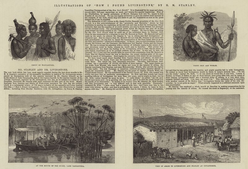 Illustrazioni di Come ho trovato Livingstone, di H M Stanley da Johann Baptist Zwecker