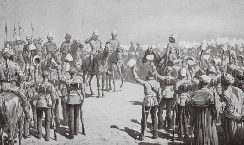 Contingente australiano che lascia Suakin da Johann Nepomuk (after) Schonberg