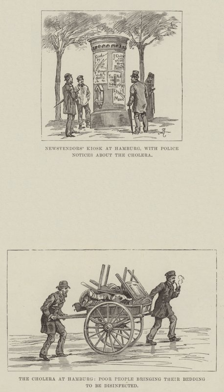 Il colera ad Amburgo da Johann Nepomuk Schonberg