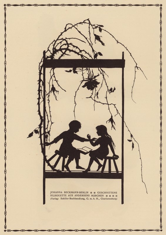 Silhouette da una fiaba di Hans Christian Andersen da Johanna Beckmann