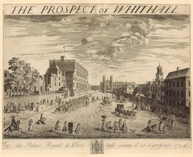 Il piano di Whitehall, 1724 da Johannes Kip
