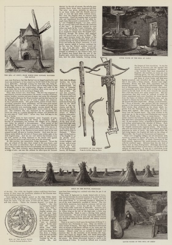 Visita di un Artista ai Campi di Battaglia di Crecy e Agincourt da John Absolon