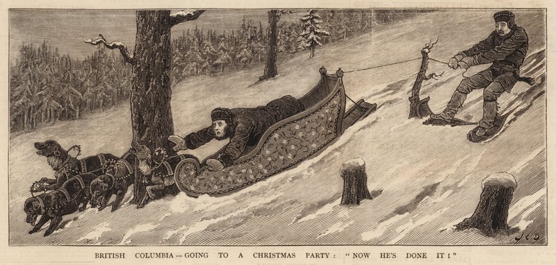 Columbia Britannica, andando a una Festa di Natale, ora l