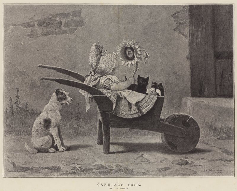 Gente in carrozza da John Charles Dollman