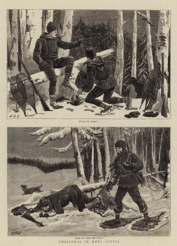 Natale in Nuova Scozia da John Charles Dollman