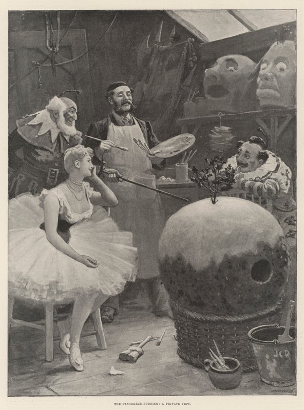 Il budino della pantomima, una visione privata da John Charles Dollman
