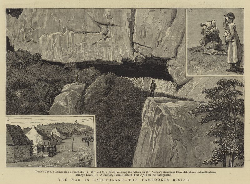 La guerra in Basutoland, la rivolta dei Tambookie da John Charles Dollman