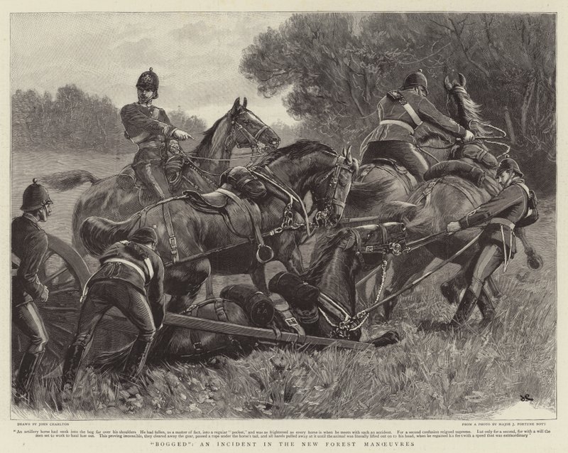 Impantanato, un incidente nelle manovre della New Forest da John Charlton