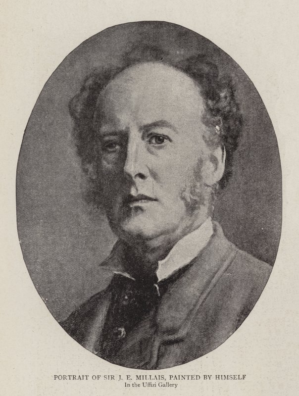 Ritratto di Sir J E Millais, dipinto da lui stesso da John Everett Millais