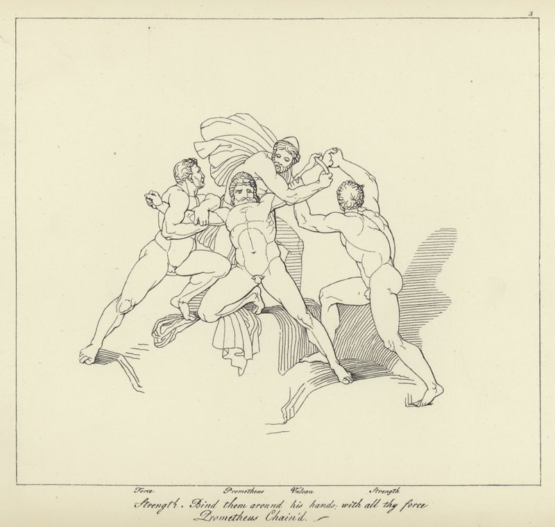 Prometeo Incatenato da John Flaxman