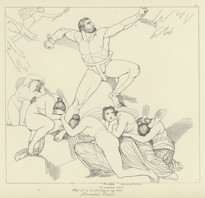 Prometeo incatenato da John Flaxman