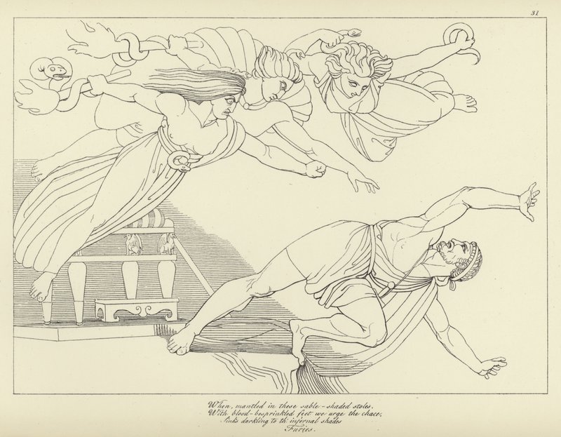 Le Furie da John Flaxman