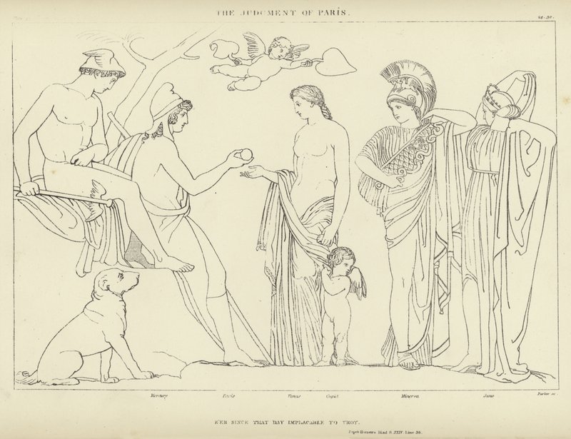 Il Giudizio di Paride da John Flaxman