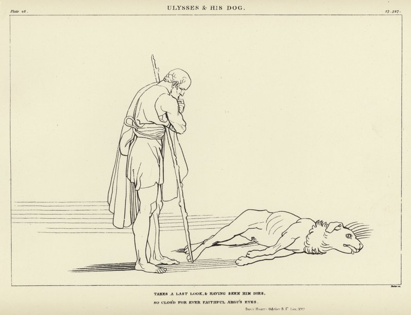 Ulisse e il suo Cane da John Flaxman