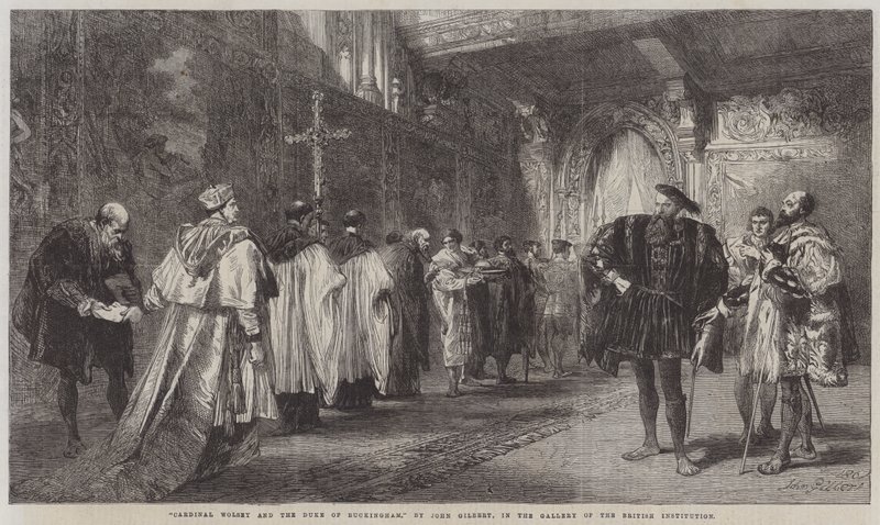 Cardinale Wolsey e il Duca di Buckingham da John Gilbert