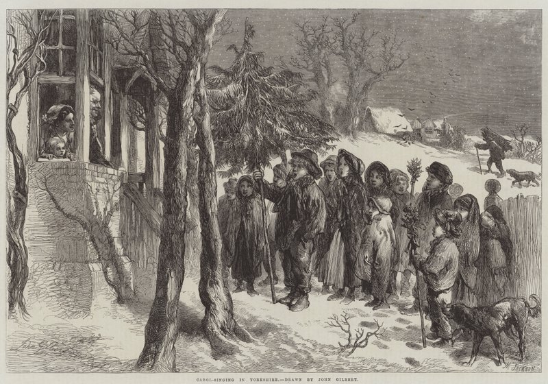 Canti di Natale nello Yorkshire da John Gilbert