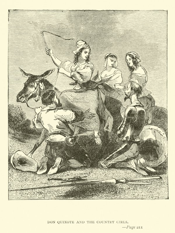 Don Chisciotte e le ragazze di campagna da John Gilbert