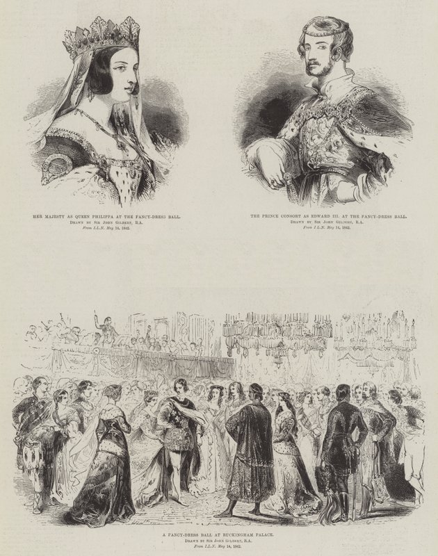 Ballo in maschera reale da John Gilbert
