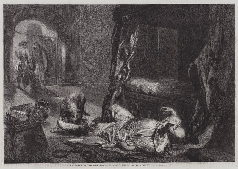 La morte di Guglielmo il Conquistatore da John Gilbert