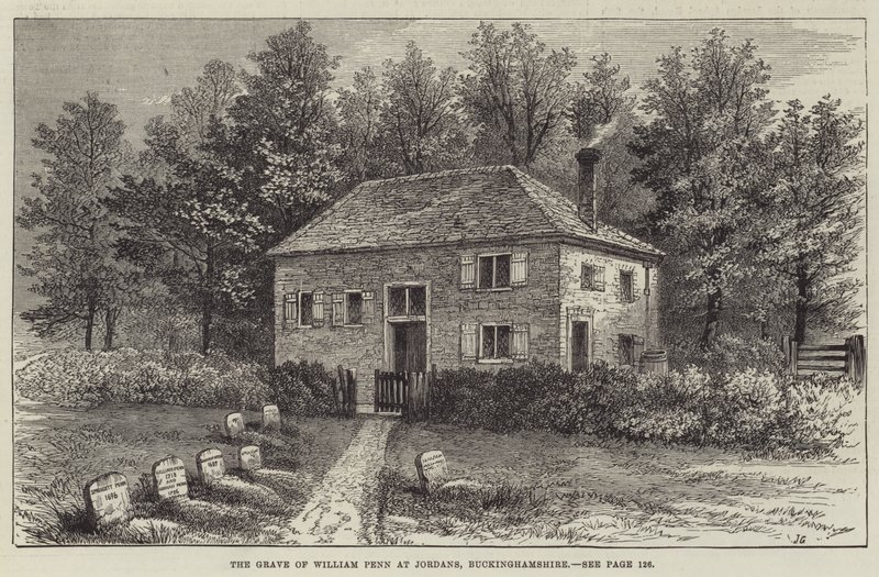 La tomba di William Penn a Jordans, Buckinghamshire da John Gilbert