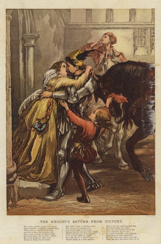 Il ritorno del cavaliere dalla vittoria da John Gilbert