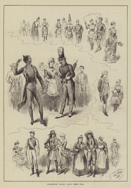 Balli in maschera dei Fucilieri di Bloomsbury da John Jellicoe