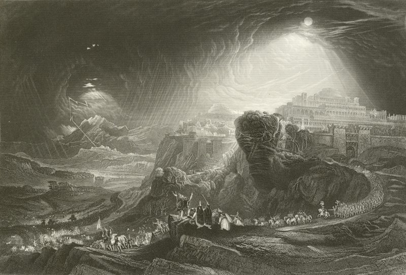 Giosuè che ordina al Sole di fermarsi da John Martin