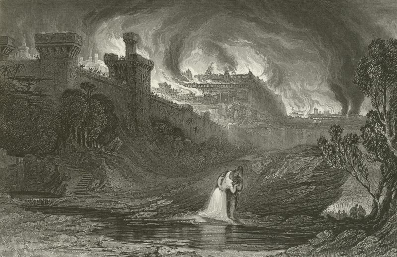 La distruzione di Gerusalemme da John Martin